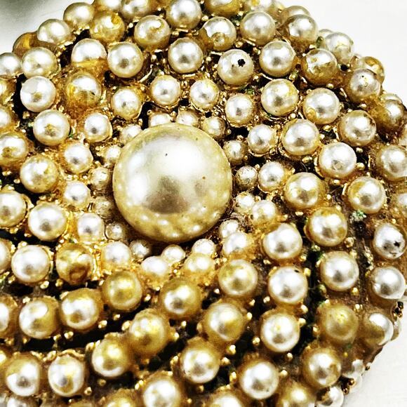 ART Arthur Pepper Vintage Pearl Brooch Pin - Picture 4 of 7